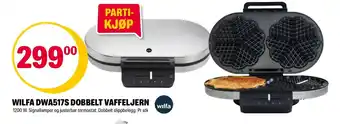 Coop Extra WILFA DWA517S DOBBELT VAFFELJERN 1200 W tilbud