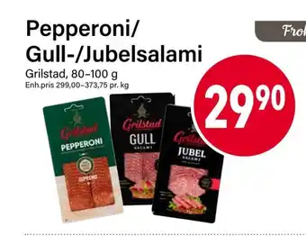 Nærbutikken Pepperoni/ Gull-/Jubelsalami tilbud