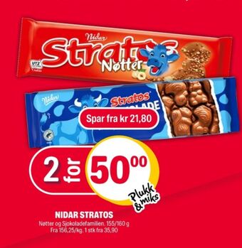 Coop Extra Stratos sjokoladeplate tilbud