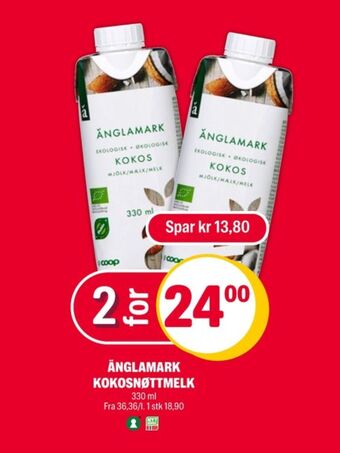 Coop Extra Änglamark kokosmelk tilbud