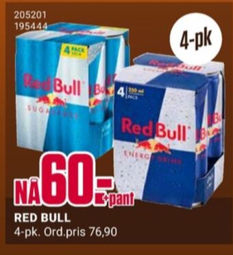 Europris Red bull energidrikk tilbud