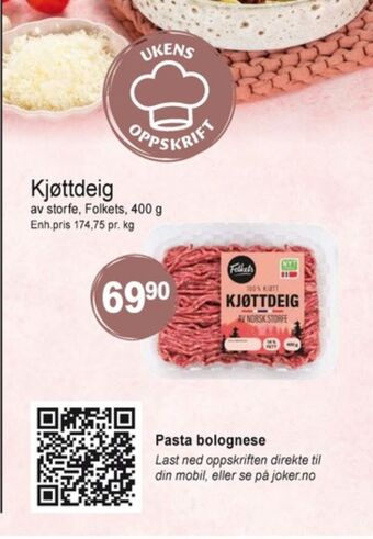 Joker Folkets kjøttdeig tilbud