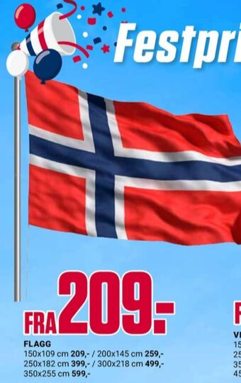 Europris Ukjent flagg tilbud