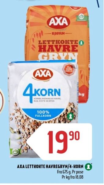 Coop Prix Axa havregryn tilbud