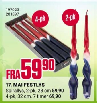 Europris Diana candles lys tilbud