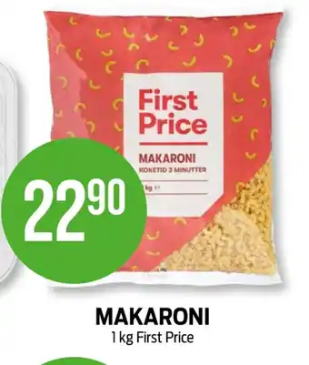 Kiwi First price makaroni tilbud