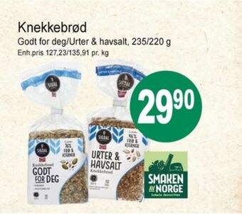 Joker Sigdal knekkebrød tilbud