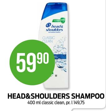 Kiwi Head&shoulders shampoo tilbud