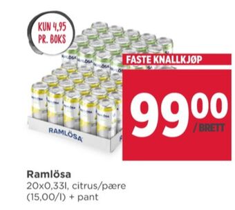 Meny Ramlösa mineralvann tilbud