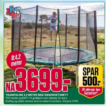 Europris Ukjent trampoline tilbud