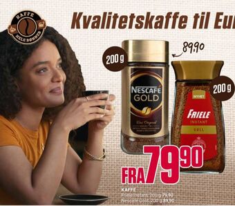 Europris Gull instant kaffe tilbud