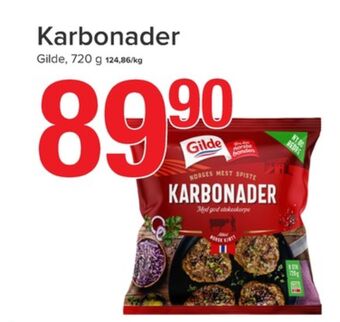 Eurospar Gilde karbonader tilbud