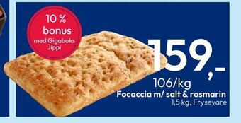 Gigaboks Focaccia m/ salt & rosmarin tilbud