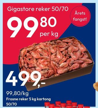 Gigaboks Gigastore reker 50/70 tilbud