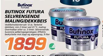 Coop Byggmix Butinox futura selvrensende maling/dekkbeis tilbud