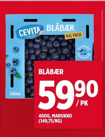 Meny Blåbær tilbud