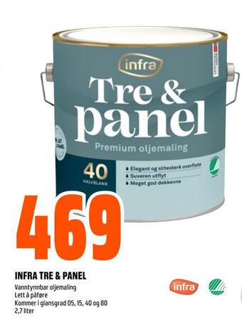 Obs Bygg Infra tre & panel tilbud