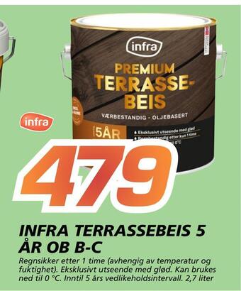 Coop Byggmix Infra terrassebeis 5 år ob b-c tilbud