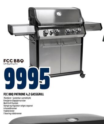 Obs Bygg Fcc bbq patrone 4,2 gassgrill tilbud