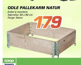 Coop Byggmix Odle pallekarm natur tilbud