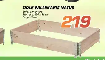 Coop Byggmix Odle pallekarm natur tilbud