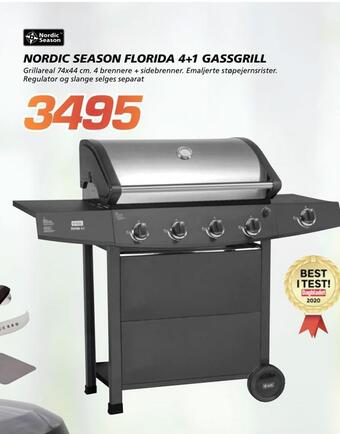 Coop Byggmix Nordic season florida 4+1 gassgrill tilbud