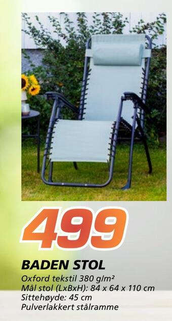 Coop Byggmix Baden stol tilbud