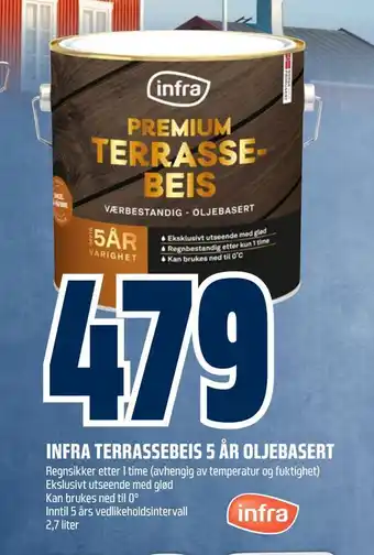 Obs Bygg Infra terrassebeis 5 år oljebasert tilbud