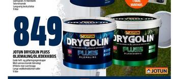 Obs Bygg Jotun drygolin pluss oljemaling/oljedekkbeis tilbud