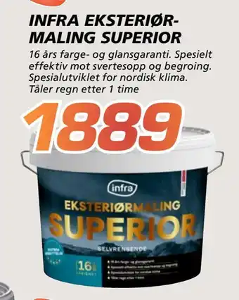 Coop Byggmix Infra eksteriør- maling superior tilbud