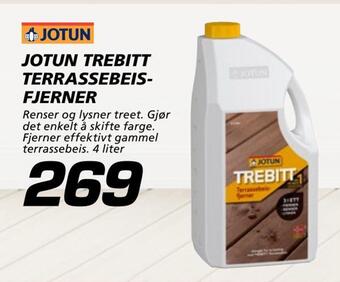 Coop Byggmix Jotun trebitt terrassebeis fjerner tilbud