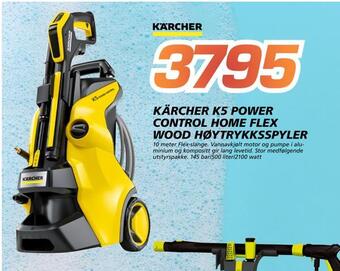Coop Byggmix Kärcher k5 power control home flex wood høytrykksspyler tilbud