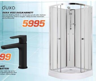 Coop Byggmix Duxa voss dusj kabinett tilbud