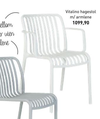 Kid Interiør Vitalino hagestol m/ armlene tilbud