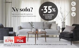 Bohus Alvar 3,5 seter sofa tilbud