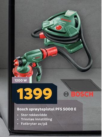 Megaflis Bosch sprøytepistol pfs 5000 e tilbud