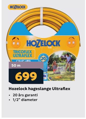 Megaflis Hozelock hageslange ultraflex tilbud