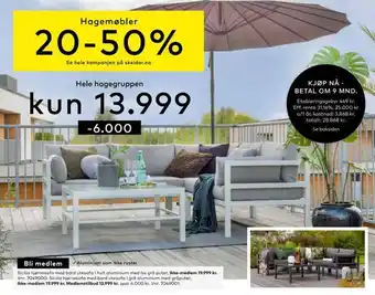 Skeidar Sicilia hjørnesofa med bord tilbud