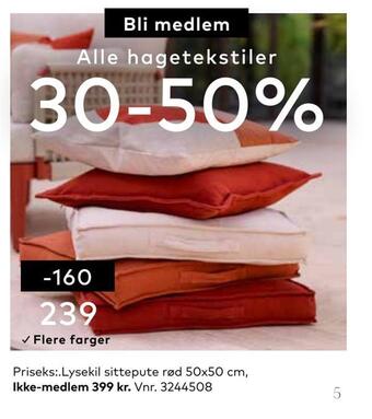 Skeidar Alle hagetekstiler tilbud