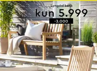 Skeidar Lyngdal benk tilbud