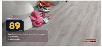 Megaflis Egger basic nordkapp eik 6mm clic-it 1-stavs laminatgulv tilbud