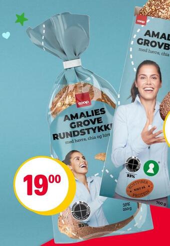 Coop Extra Amalies grove rundstykker tilbud