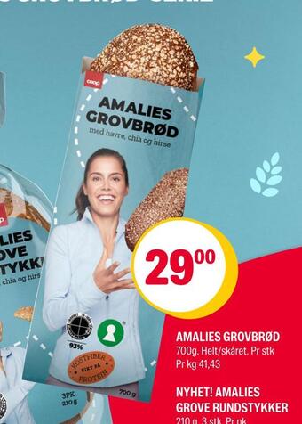 Coop Extra Amalies grovbrød tilbud