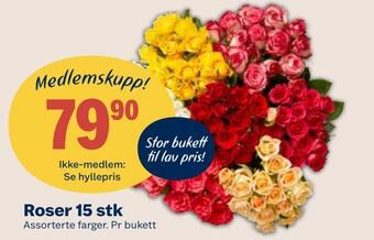 Coop Mega Roser 15 stk tilbud