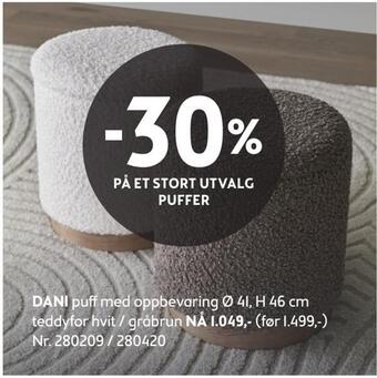 Bohus Dani puff tilbud