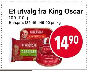 Nærbutikken Et utvalg fra king oscar tilbud