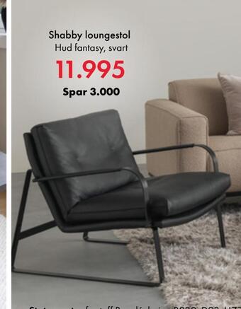 Fagmøbler Shabby loungestol tilbud
