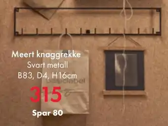 Fagmøbler Meert knaggrekke tilbud