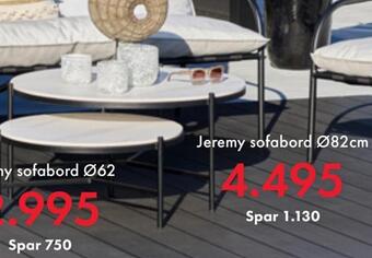 Fagmøbler Jeremy bord tilbud