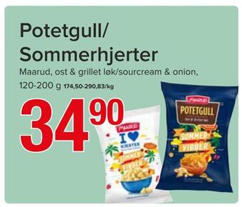 Spar Potetgull/ sommerhjerter tilbud